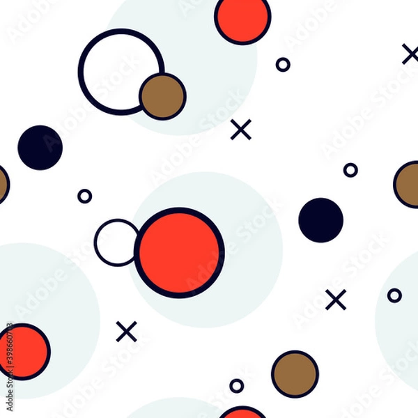 Fototapeta Creative modern seamless geometrical shape pattern