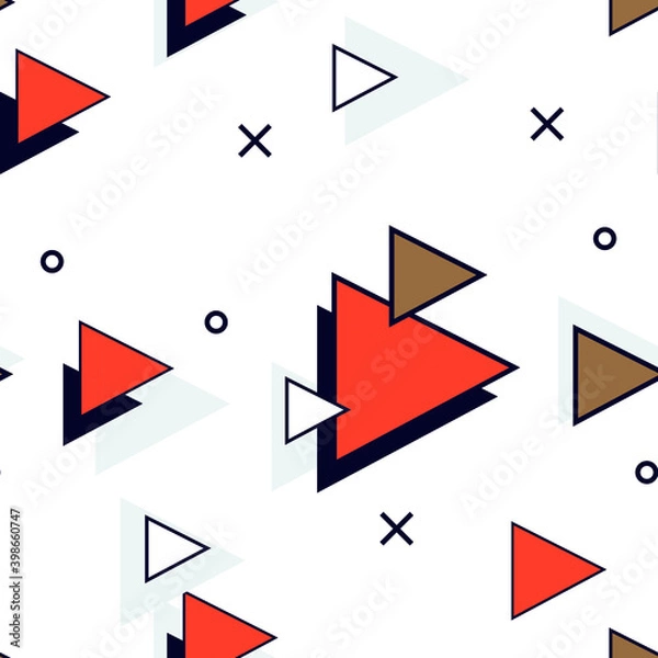 Fototapeta Creative modern seamless geometrical shape pattern