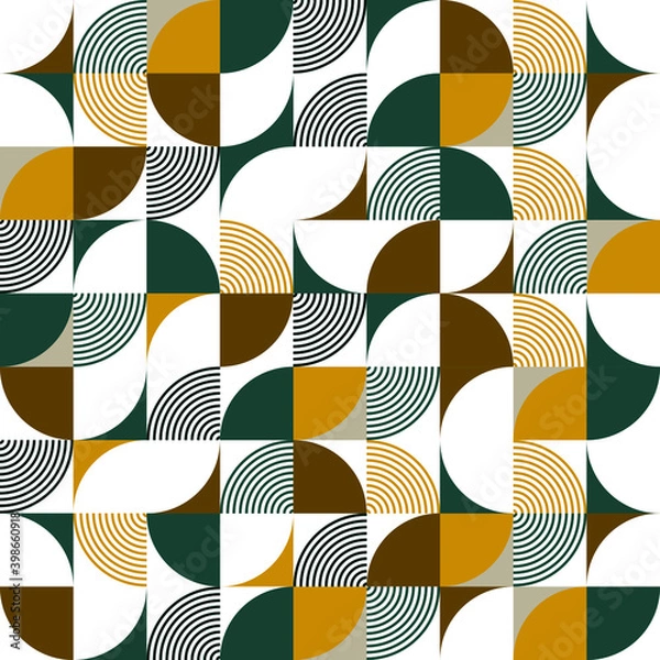 Fototapeta Creative modern seamless geometrical shape pattern