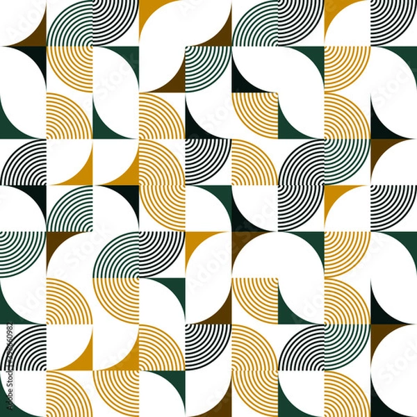 Fototapeta Creative modern seamless geometrical shape pattern