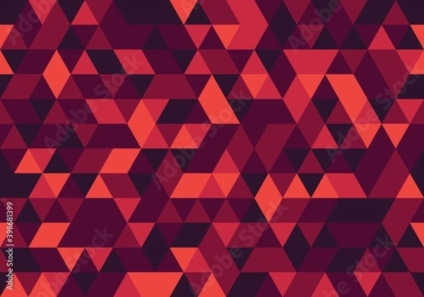 Fototapeta Triangle repeat pattern design decoration. decorative