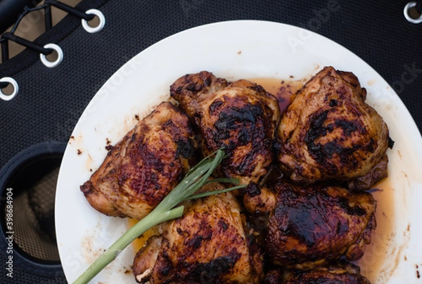 Obraz Pan Grilled Chicken Thighs