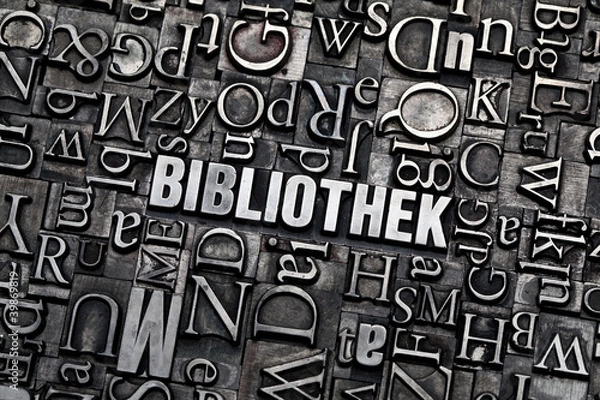 Fototapeta bibliothek