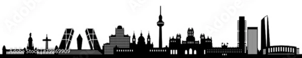 Fototapeta Skyline Madrider
