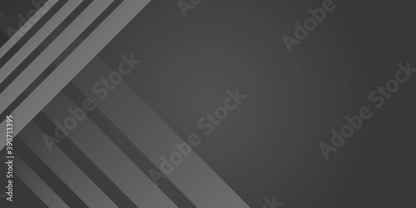 Fototapeta Grey white abstract background with geometric lines and shapes