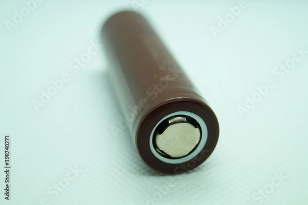 Obraz Battery close-up on a light background