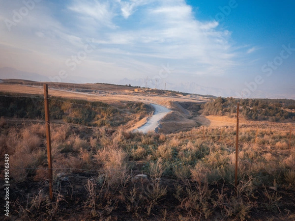 Obraz river in the desert