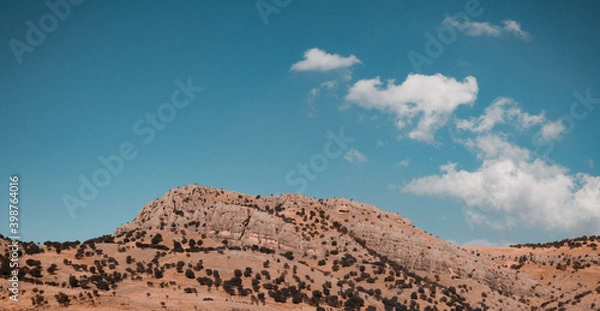 Obraz landscape with blue sky and clouds