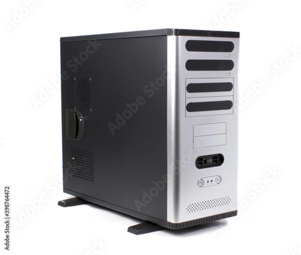 Fototapeta computer case 3d view