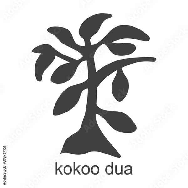 Obraz vector icon with african adinkra symbol Koforidua Frawase