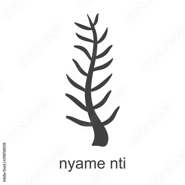 Obraz vector icon with african adinkra symbol Nyame Nti