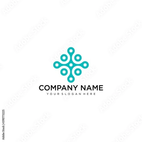Obraz Abstract logo design.Vector logo template.