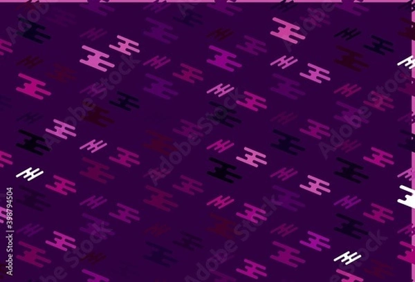 Fototapeta Light Purple vector layout with flat lines.