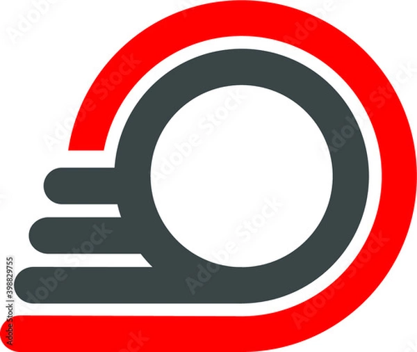 Obraz spinning wheel logo