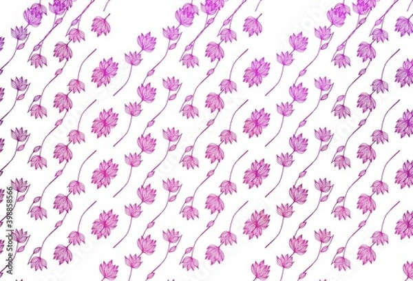 Obraz Light Purple vector sketch backdrop.