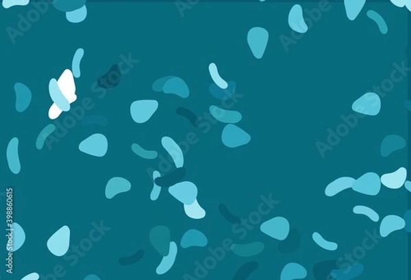 Fototapeta Light BLUE vector texture with random forms.