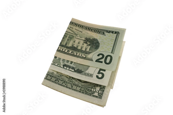Obraz Folded dollar bills