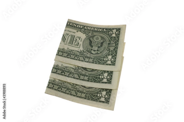 Obraz Folded dollar bills