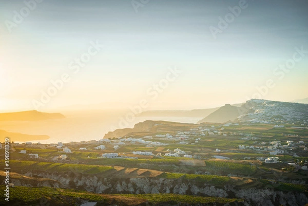 Fototapeta sunset in the mountains