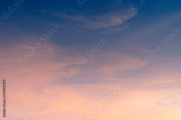 Fototapeta twilight evening cloud sky background