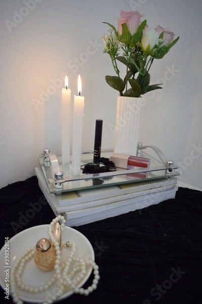 Obraz Livros e velas