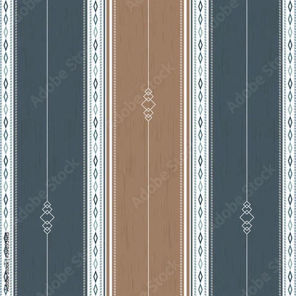 Fototapeta Abstract Striped seamless Pattern fabric. suitable for your print fabric, sarong, ulos, sari, doodle etc. vector illustration fabric cloth design