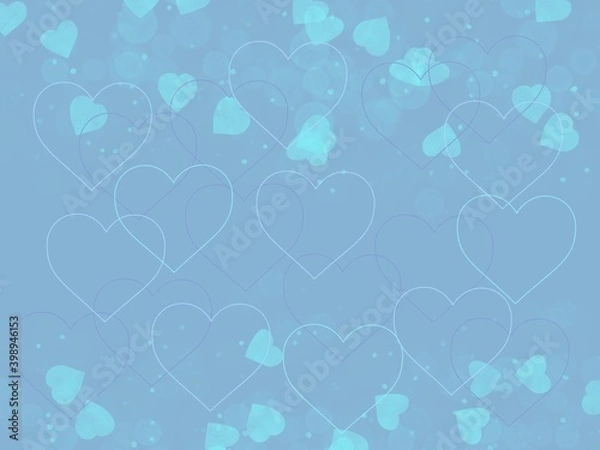 Obraz pattern. Valentine's day. Digital illustration