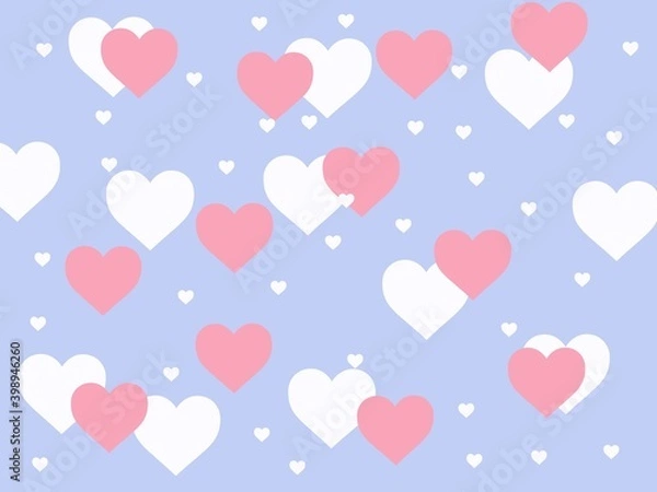 Obraz pattern. Valentine's day. Digital illustration