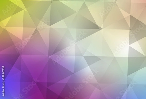 Obraz Light Multicolor vector abstract polygonal pattern.