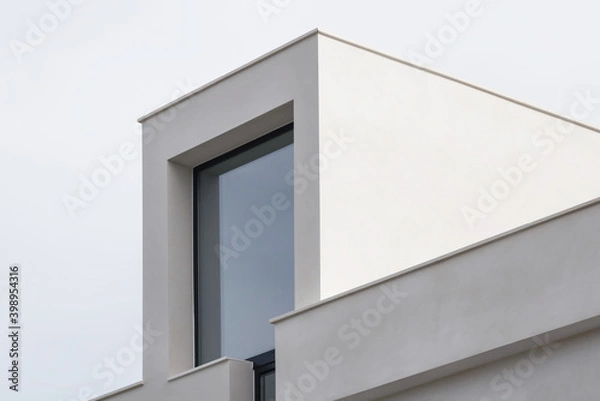 Obraz Urban architecture. Close up of a modern house facade.