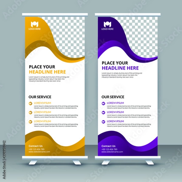 Obraz roll up banner design