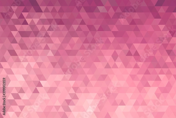 Fototapeta Vector Abstract rose triangle pattern background. No transparent, no gradient