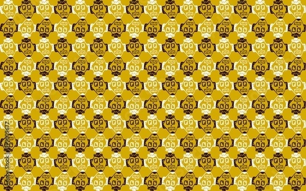 Fototapeta seamless pattern with coins