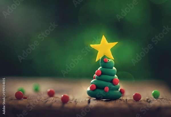 Fototapeta Small Christmas tree