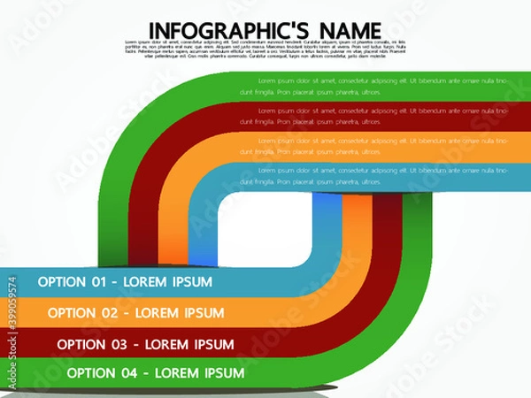 Fototapeta Timeline lable infographic template
