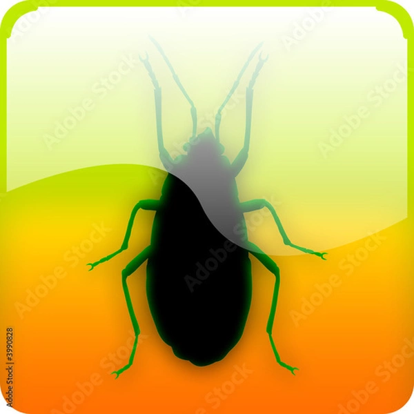 Fototapeta Bug button