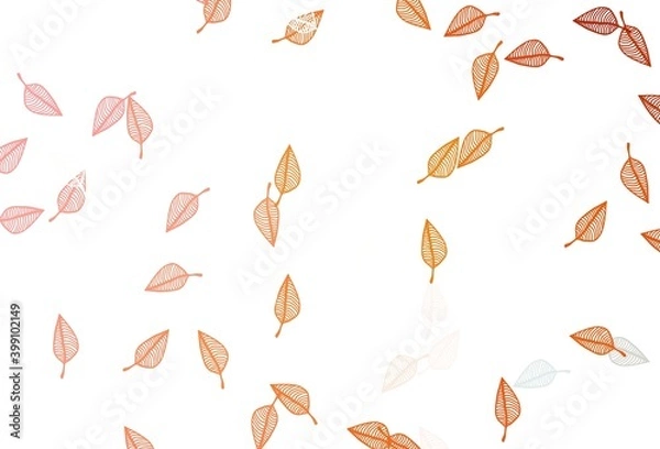 Fototapeta Light Orange vector doodle layout.