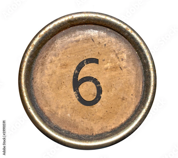 Fototapeta Font consisting of keys of a typewriter