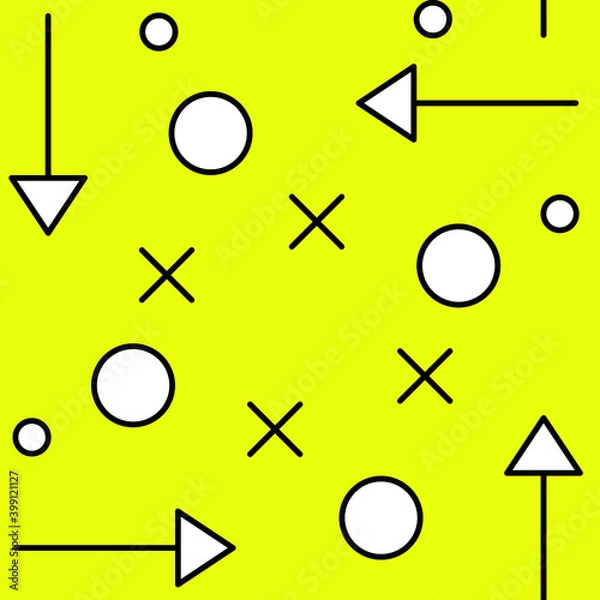 Fototapeta Creative modern seamless geometrical shape pattern