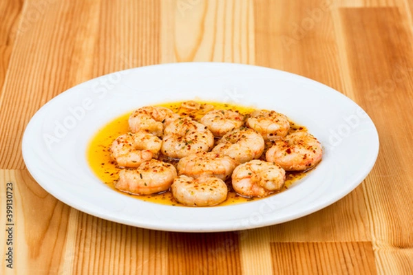 Fototapeta fried shrimp