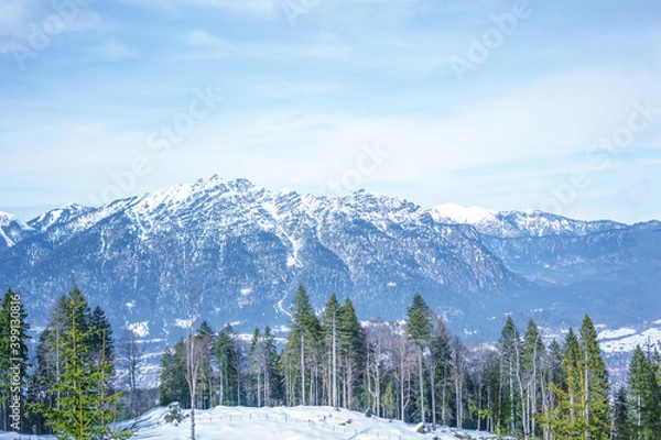 Obraz winter Alpine landscape Zugspitze mountains