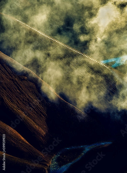 Obraz clouds in the mountains
