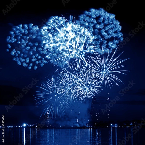 Obraz Celebratory Blue Firework