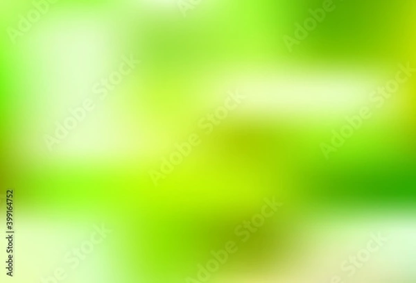 Obraz Light Green, Yellow vector abstract blurred layout.