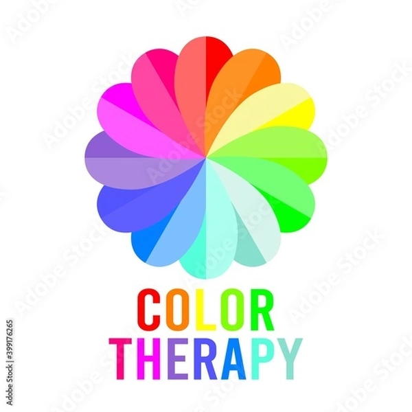 Fototapeta Color Therapy Vector Illustration. Suitable for greeting card poster and banner.