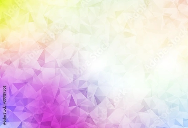 Fototapeta Light Multicolor vector shining triangular background.
