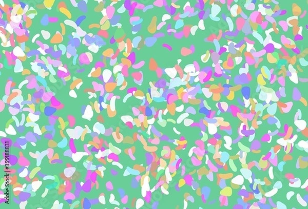 Obraz Light multicolor, rainbow vector texture with random forms.