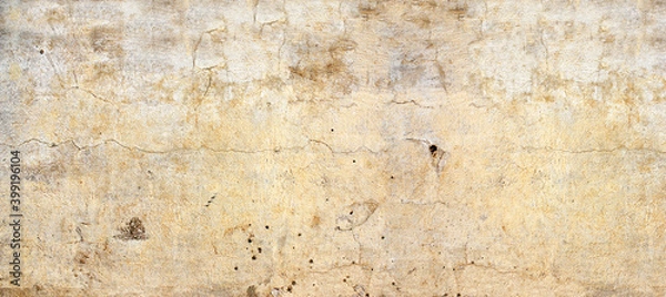 Fototapeta Old stucco wall texture of beige color