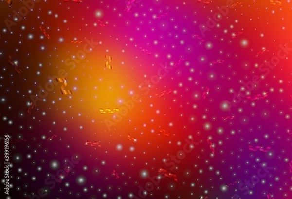 Fototapeta Dark Pink, Red vector background in Xmas style.