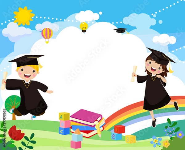 Obraz children with books